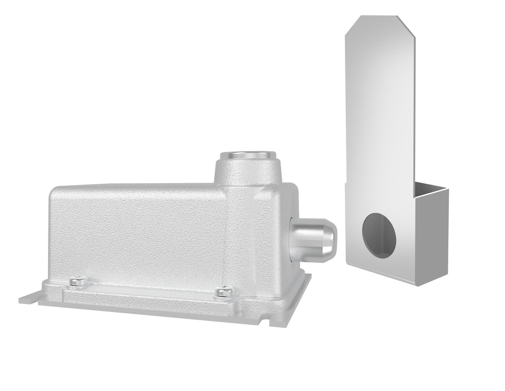 Trava Eletromagnetica AGL 220v Cinza com Modulo